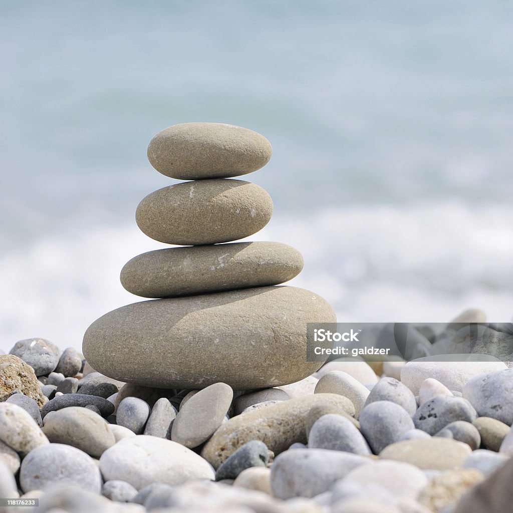 pebble on a beach  Balance Stock Photo