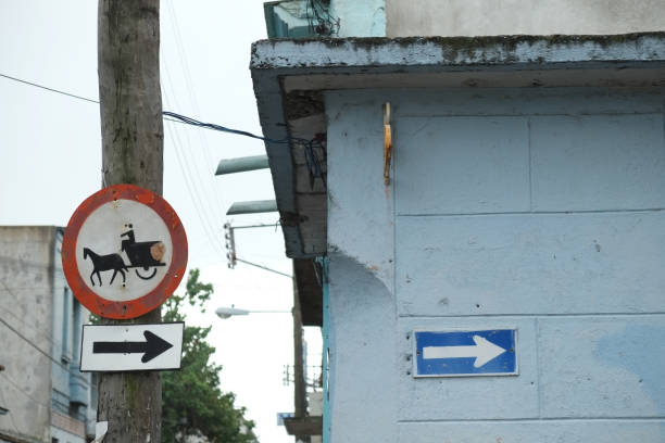 Prohibition sign for horse-drawn carriages