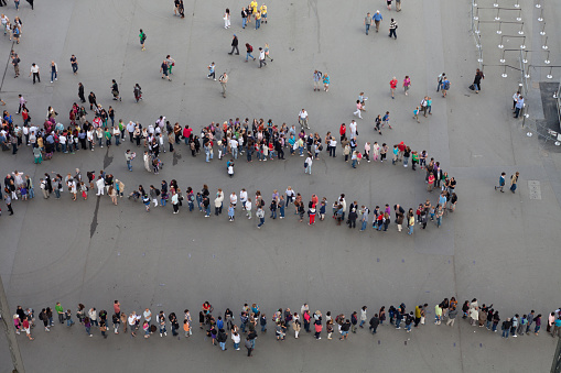 shot from the height of the Eiffel Tower