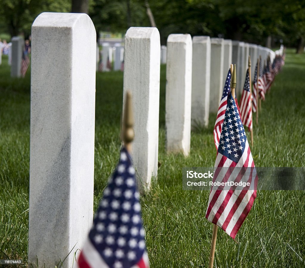 Memorial dzień - Zbiór zdjęć royalty-free (Narodowy Cmentarz w Arlington)