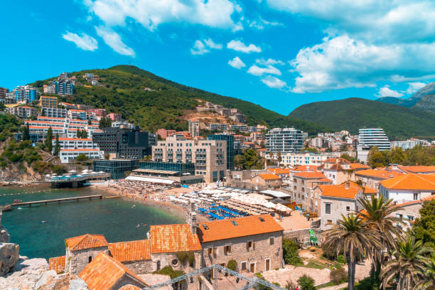 istock Panoramic View of Old Town Budva 1181769569