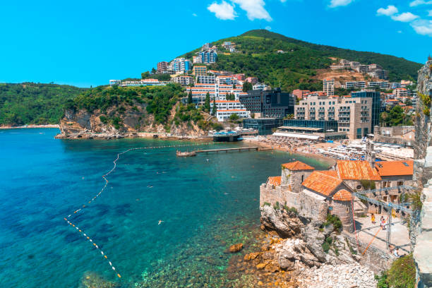 istock Panoramic View of Old Town Budva 1181771061