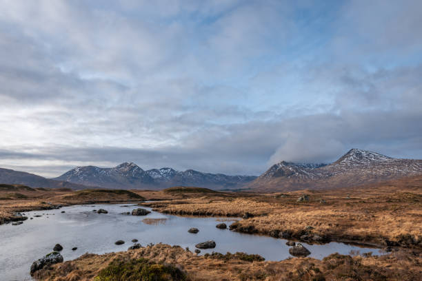 istock Scottish highland stream over looking Black Mount mountain range 1181783022
