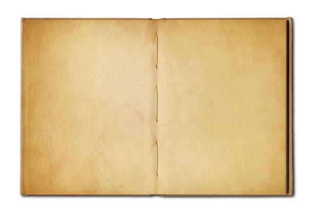 istock Vintage open book isolated on white background 1181786136