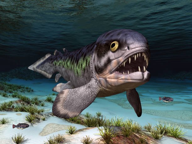 istock Prehistoric fish Rhizodus 1181797894