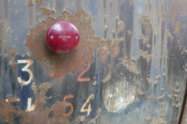 istock The rear light of an old van. 1181799167