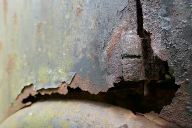 istock Rusty door of an old van. 1181799899