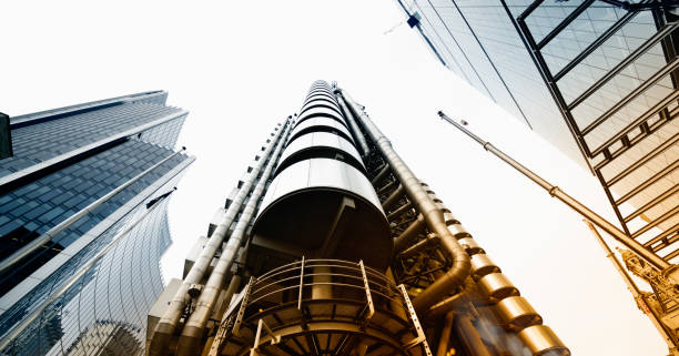 istock Skyscrapers from below, London, UK. 1181802855