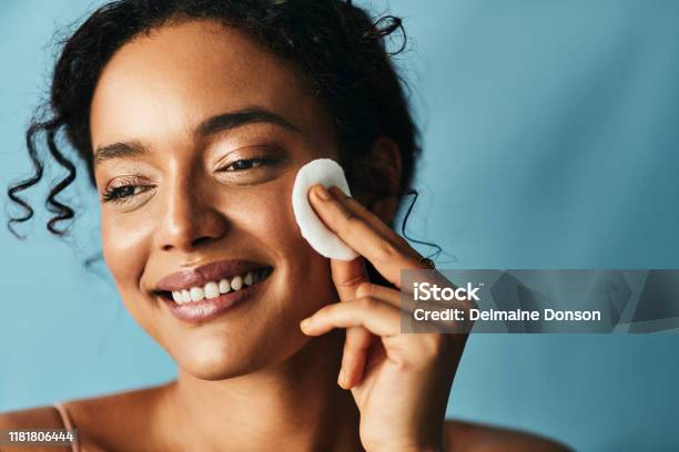Healthy Skin Is Not An Over Night Process Stock Photo - Download Image Now - Facial Cleanser, Removing Make-Up, Women