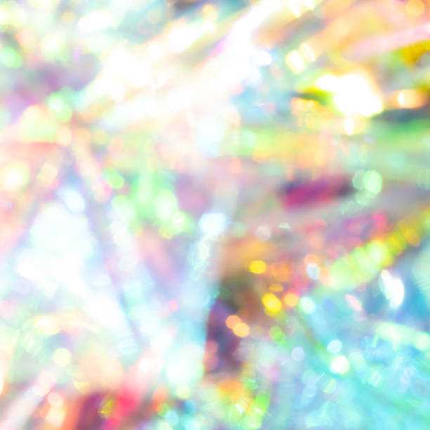 istock Light and beautiful blurred abstract holographic background. 1181809114