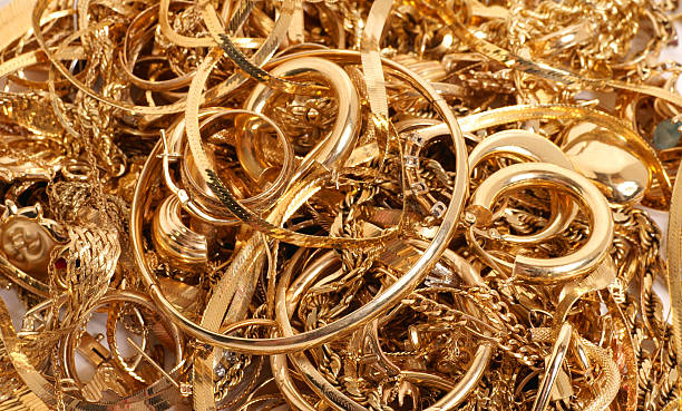 All that glitters is gold stock photo
