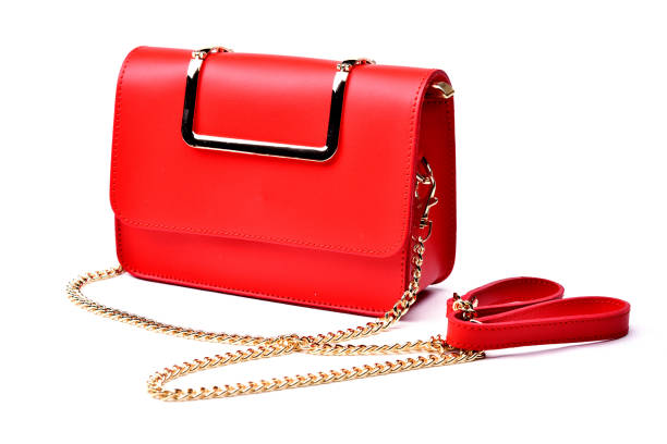 istock Red color woman handbag 1181812447