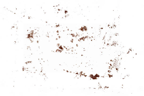 istock pieces of rust isolated on a white background. 1181820739