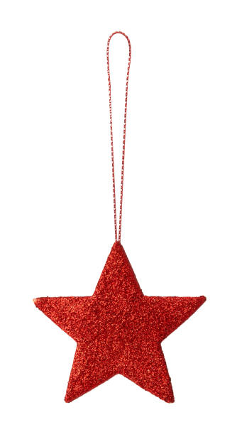 istock Red Christmas star ornament 1181824395