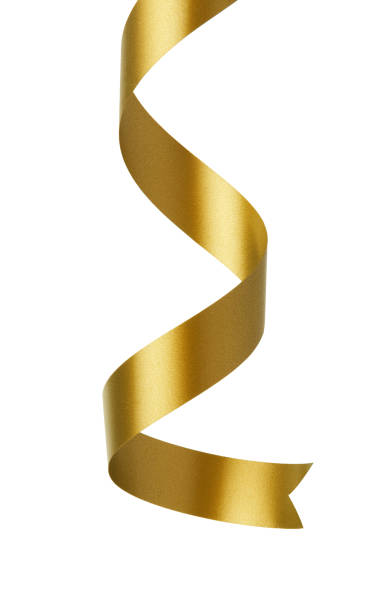 istock Golden Christmas ribbon 1181824443