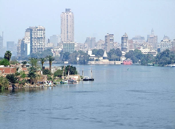 istock misty Nile scenery near Giza 118182735