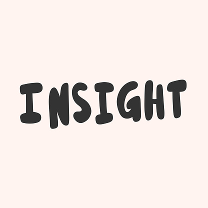 Insight Sticker Desing Insight Sticker For Social Media Content Vector Hand Drawn Illustration ...