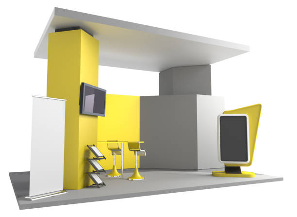 istock Promotional Exhibition Stand Or Booth 1181830071