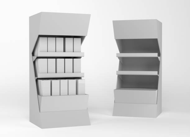 istock Blank POS Product Shelf 1181830187