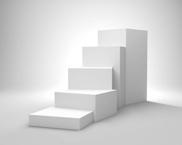 istock Empty Stairs Shape Platorm Scene Or Pedestal For Display 1181830291