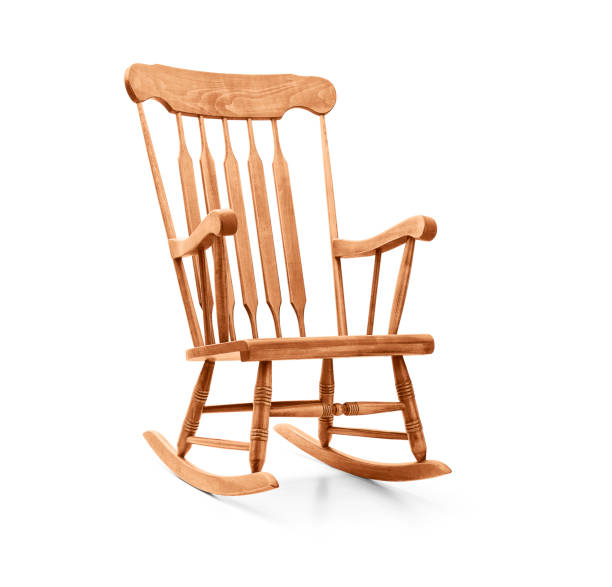 istock Rocking chair on a white background 1181830310