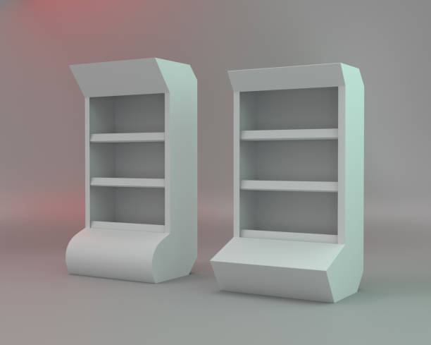 istock Blank POS Product Shelf Display 1181830380