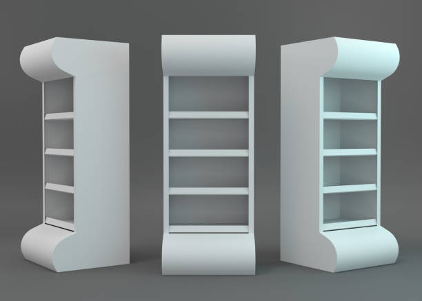 istock Blank POS Product Shelf Display 1181830474