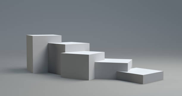 istock Empty Stairs Shape Platorm Scene Or Pedestal For Display 1181830544