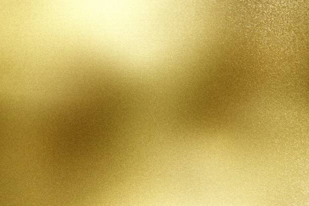 istock Brushed gold hard metal wall with scratched surface, abstract texture background 1181833543