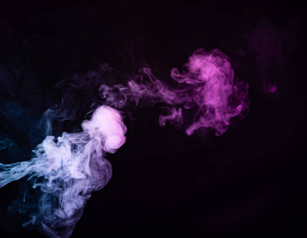 istock Texture of colored smoke on a black background 1181833966
