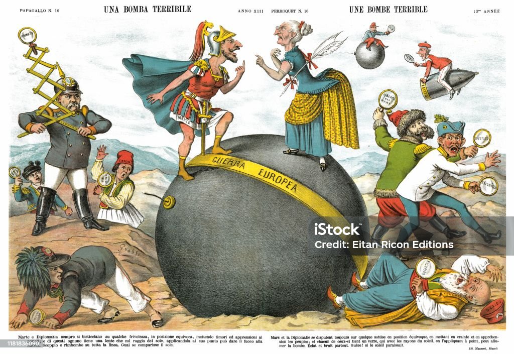 Ilustración de Una Terrible Bomba Dibujos Animados Satíricos Semanal De  1885 y más Vectores Libres de Derechos de Ilustración - iStock