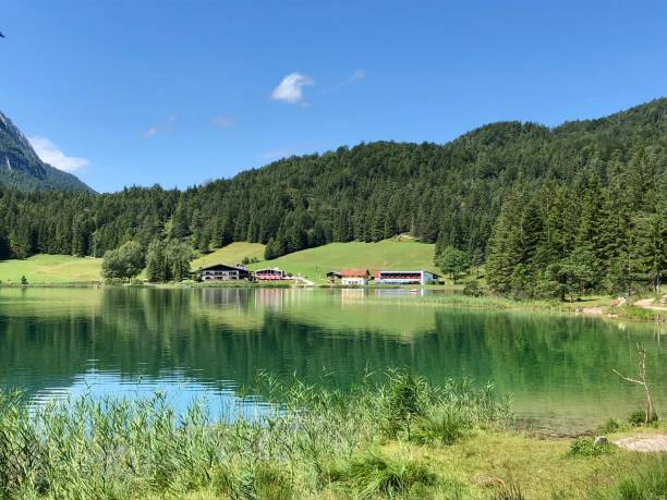 istock Beautiful landscape : mountain lake near Mittenwald, in Germany 1181839949