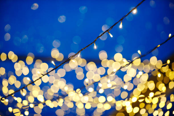 istock Golden String Lights outdoors for Chinese New Year 1181841186