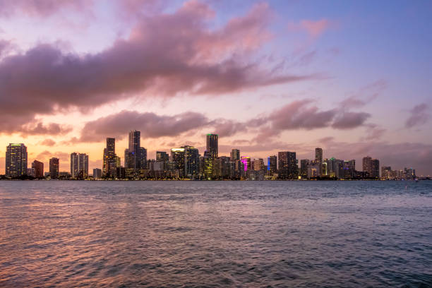 istock Downtown Miami skyline at dusk - Florida (US) 1181842079