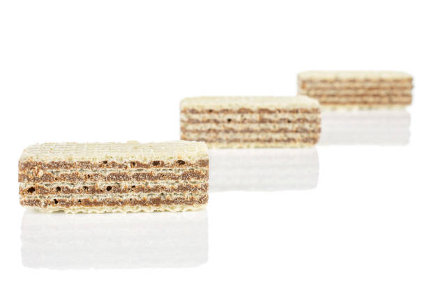 istock Hazelnut wafer cookie isolated on white 1181843058