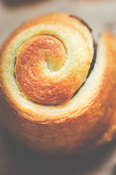 Chocolate puff pastry, golden, butter