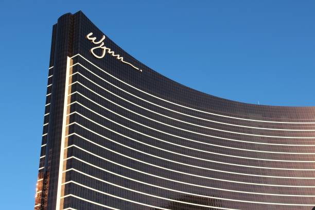 Wynn Casino Wynn resort in Las Vegas. It is one of 20 largest hotels in the world with 4,750 rooms (together with adjacent Encore). wynn las vegas stock pictures, royalty-free photos & images