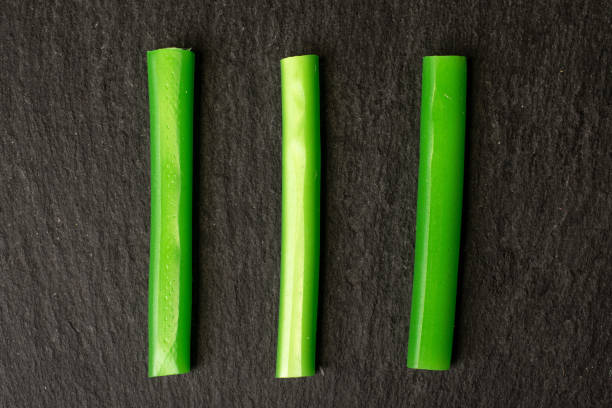 istock Sweet stick candy on grey stone 1181849414