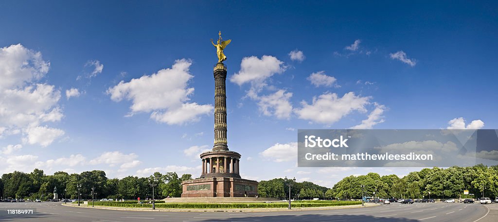 Siegessaule, Берлин - Стоковые фото Круговой перекрёсток роялти-фри