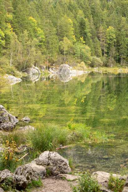 istock View on stones at the Eibsee 1181850086