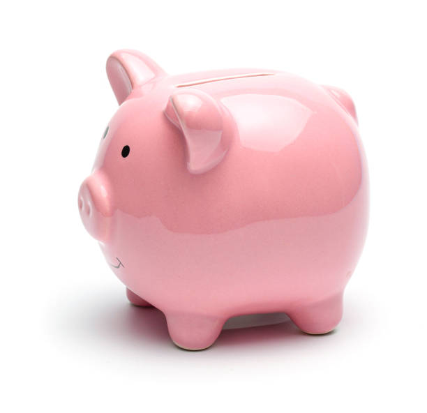 istock Pink piggy bank isolated on a white background 1181850972
