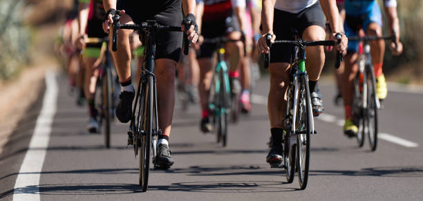 istock Cycling competition,cyclist athletes riding a race 1181853136
