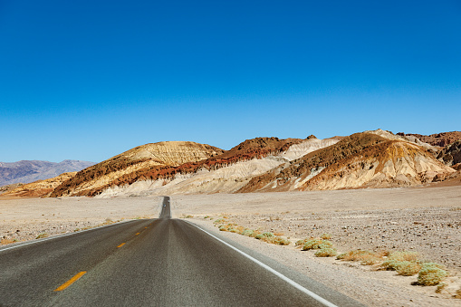 Death Valley Highway, Mojave Desert, California, USA