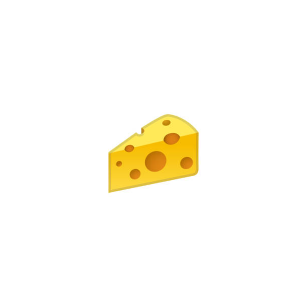ilustraciones, imágenes clip art, dibujos animados e iconos de stock de pieza de icono vectorial de queso. ilustración aislada de cuña de queso francés - queso