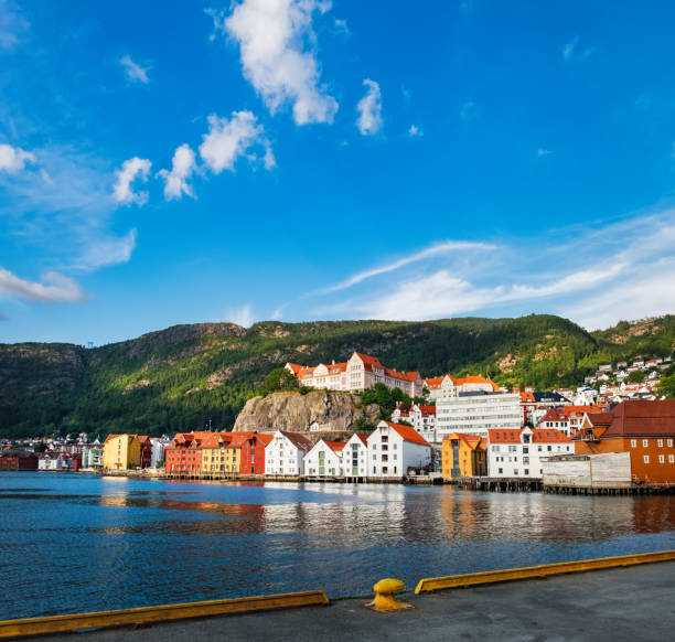istock Old Town pier architecture in Bergen, Norway 1181855384