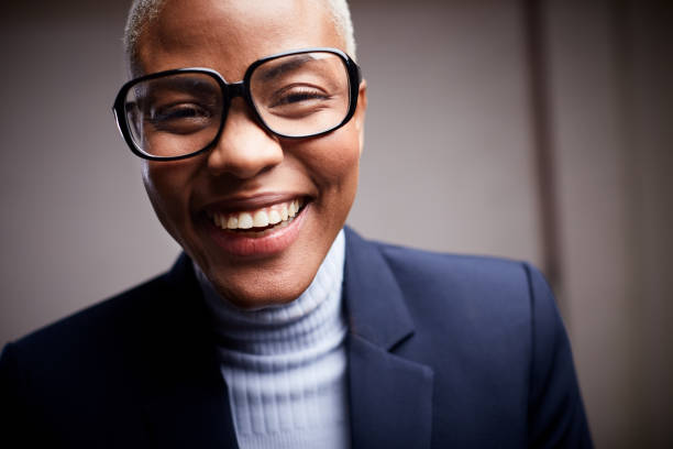 istock Hipster woman laughing and looking at the camera. 1181861502