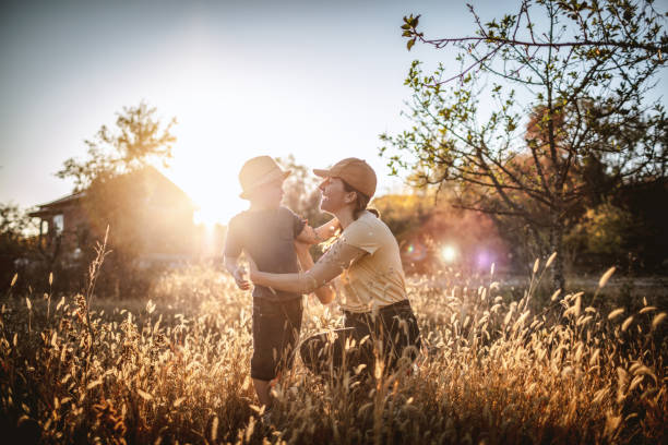 istock Mother and son spending time together in nature 1181862663