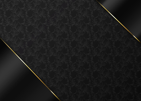 Background Black and Gold Template Layout