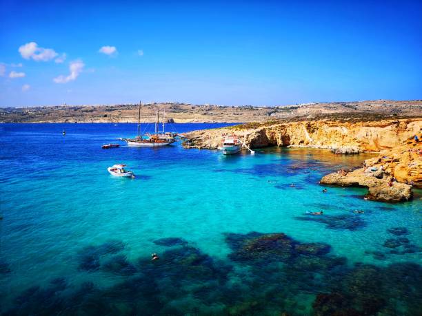 istock beautiful blue lagoon in Comino, Malta 1181867246