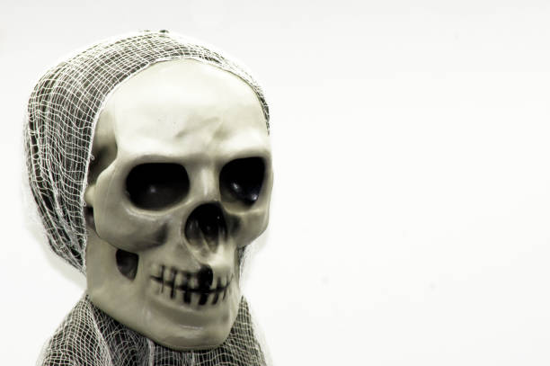 Halloween Skull Spirit Freeman on Neutral Background